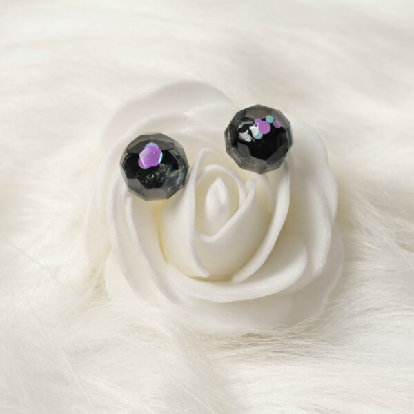Boucles d'oreilles puces en forme de rond