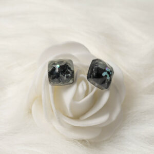 Boucles d'oreilles puces en forme de carré