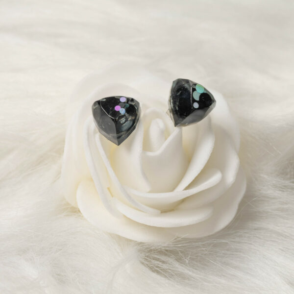 Boucles d'oreilles puces en forme de triangle