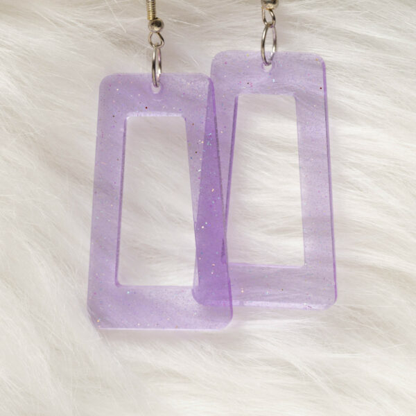 Boucles d'oreilles rectangles