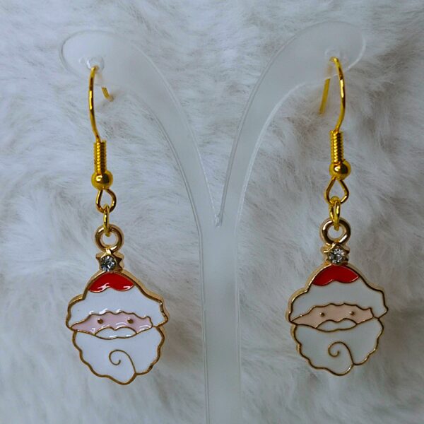 Boucles d'oreilles de noël : père noël