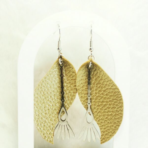 Boucles d'oreilles en cuir – Image 2