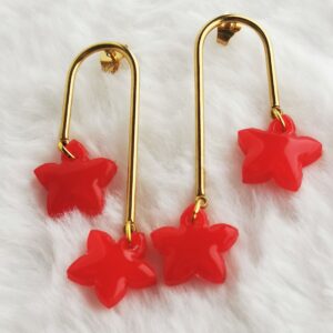 Boucles d'oreilles duo d'étoiles