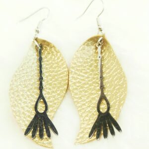 Boucles d'oreilles en cuir
