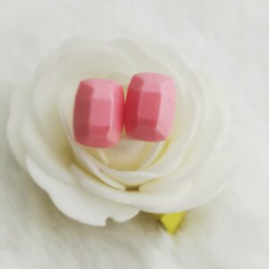 Boucles d'oreilles puces en forme de rectangle