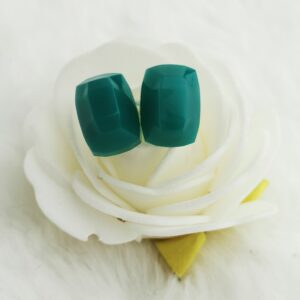 Boucles d'oreilles puces en forme de rectangle
