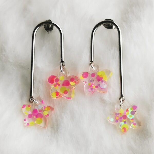 Boucles d'oreilles duo d'étoiles