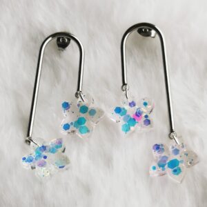 Boucles d'oreilles duo d'étoiles
