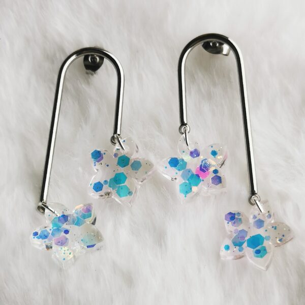 Boucles d'oreilles duo d'étoiles