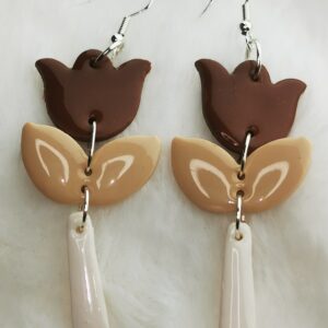 Boucles d'oreilles tulipe