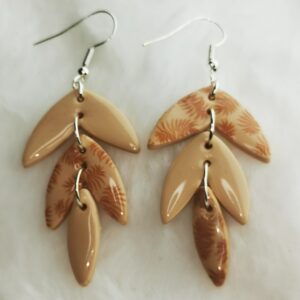 Boucles d'oreilles feuille