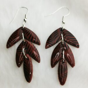 Boucles d'oreilles feuille