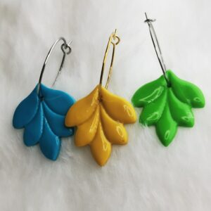 Boucles d'oreilles feuille