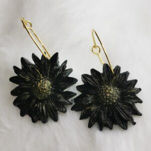 Boucles d'oreilles tournesol