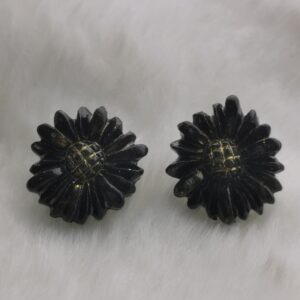 Boucles d'oreilles puces marguerite
